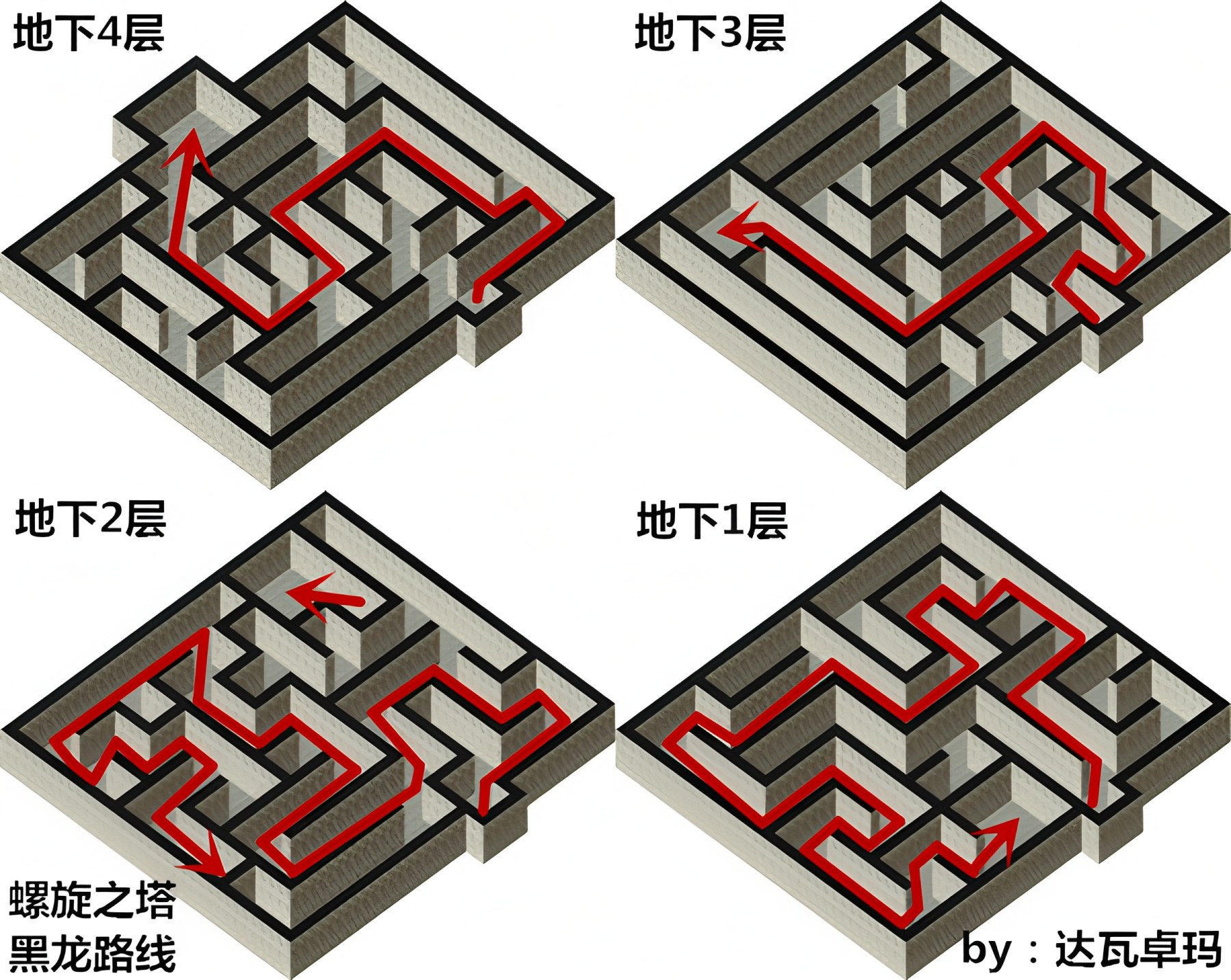 螺旋之塔行走路线