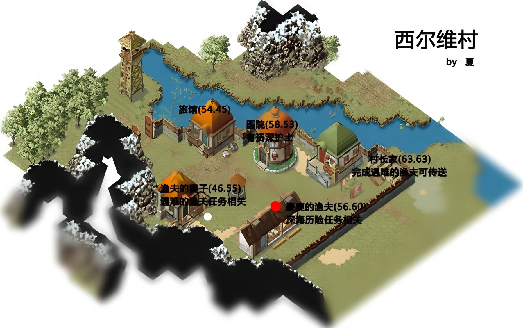 西尔维村地图