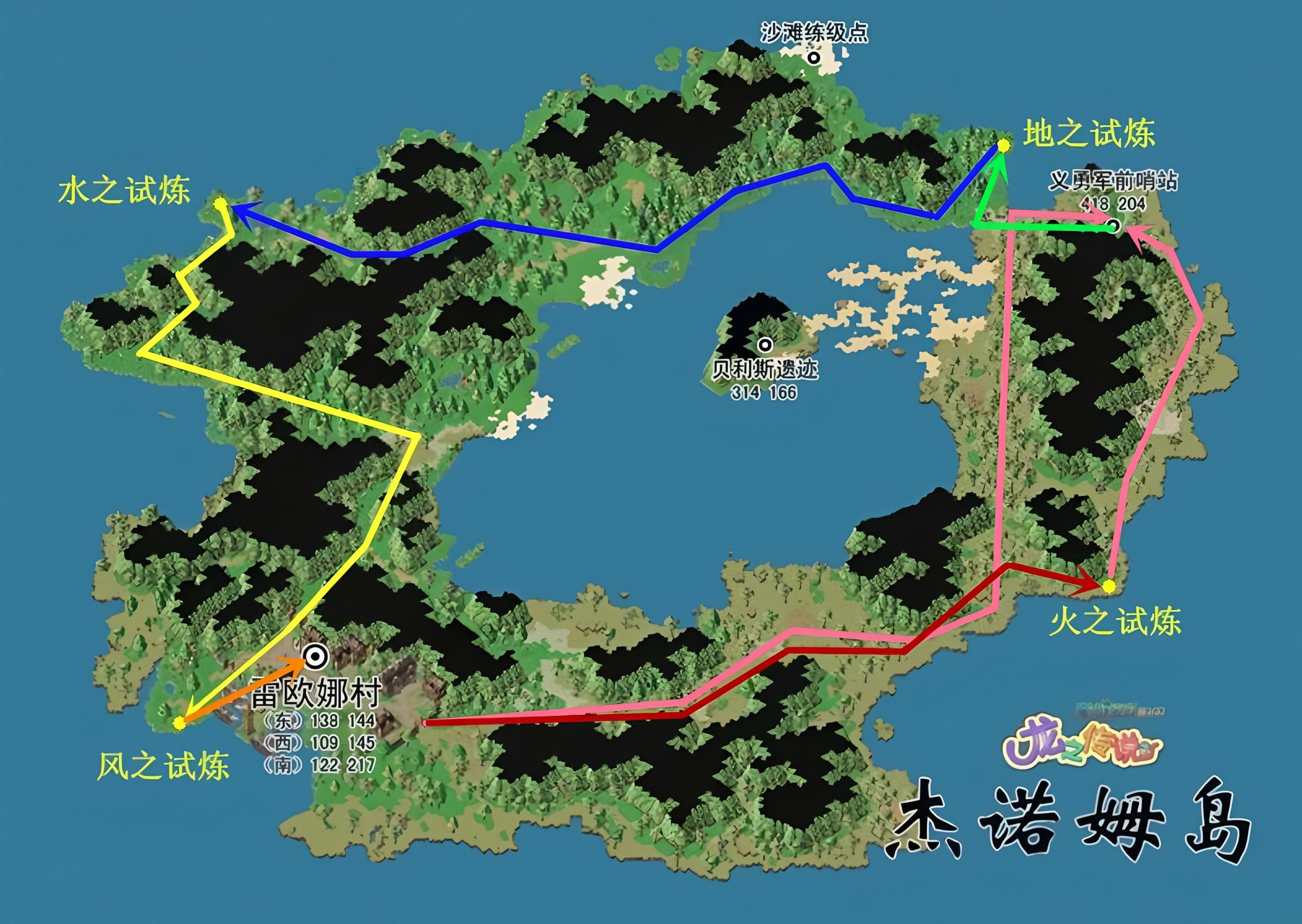 试炼洞穴路线