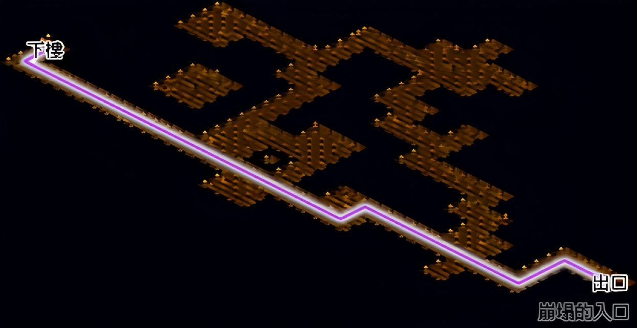 崩塌的入口路线图1