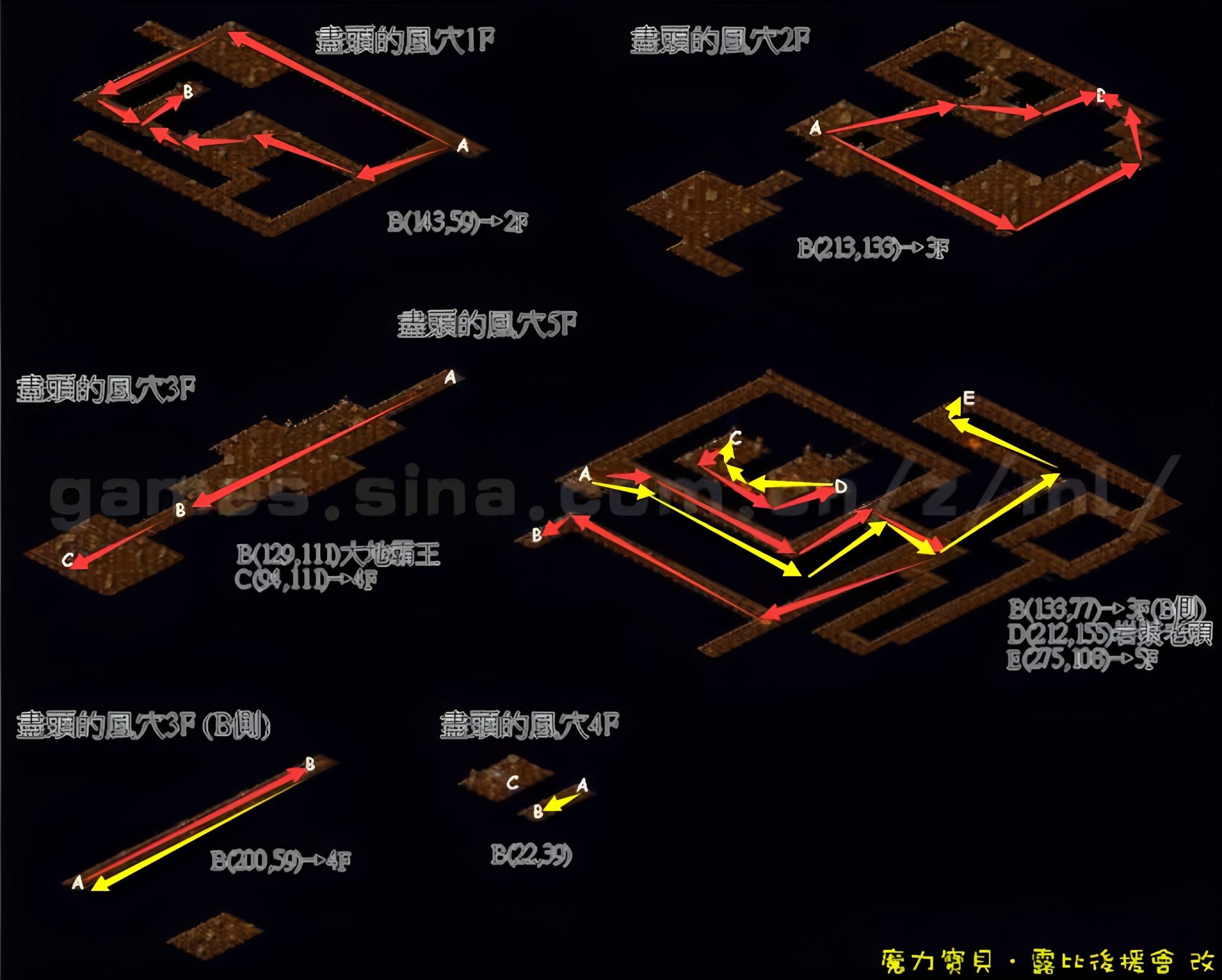 尽头的风穴行走路线