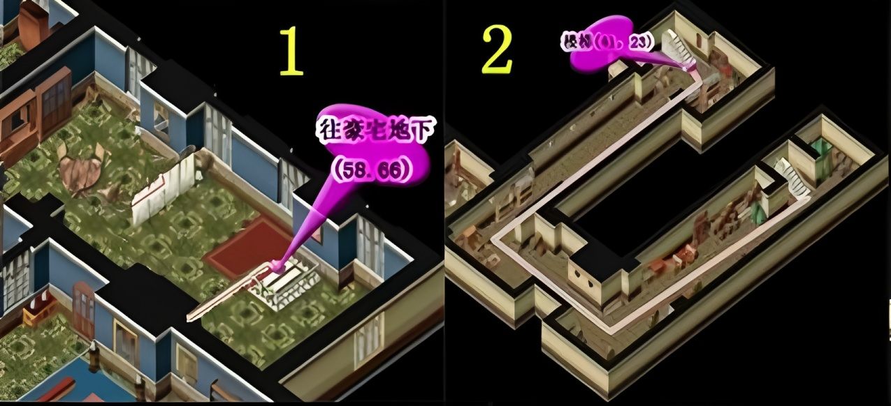 镜中豪宅2楼路线1
