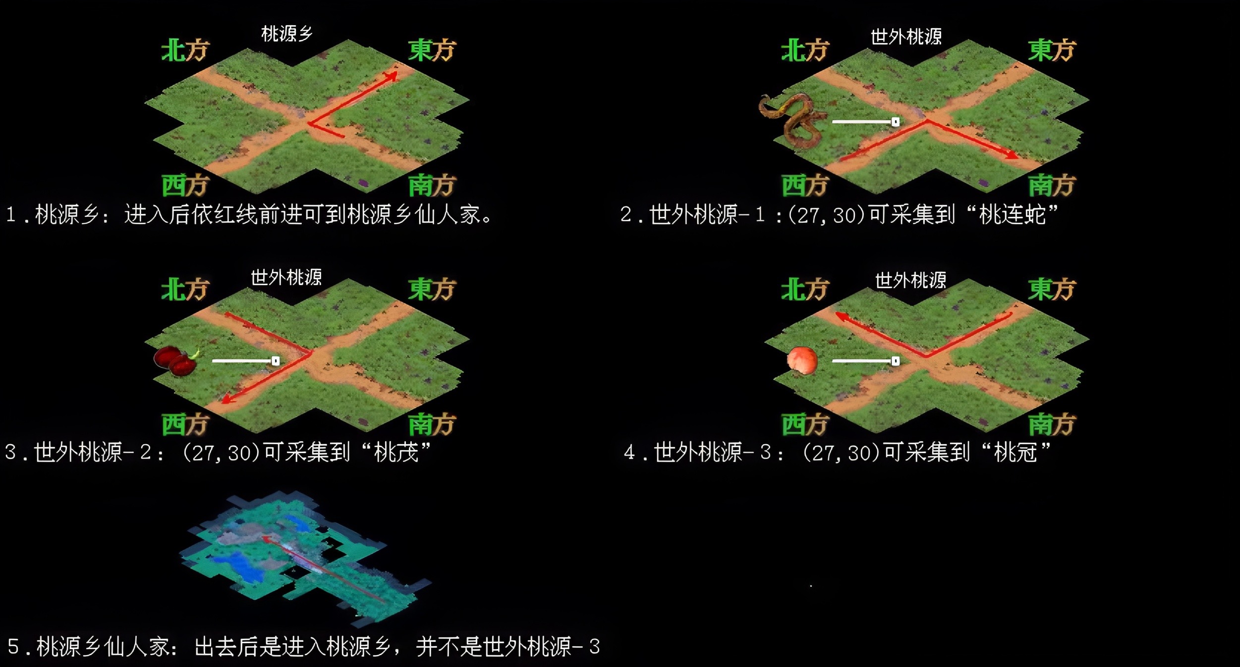 世外桃源行走路线